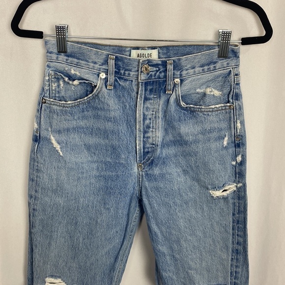 Agolde 90's Mid Rise Loose Fit in Fall Out Size 24 - Picture 6 of 16